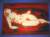 Reclining woman oil on canvas by Matya Dio 2001